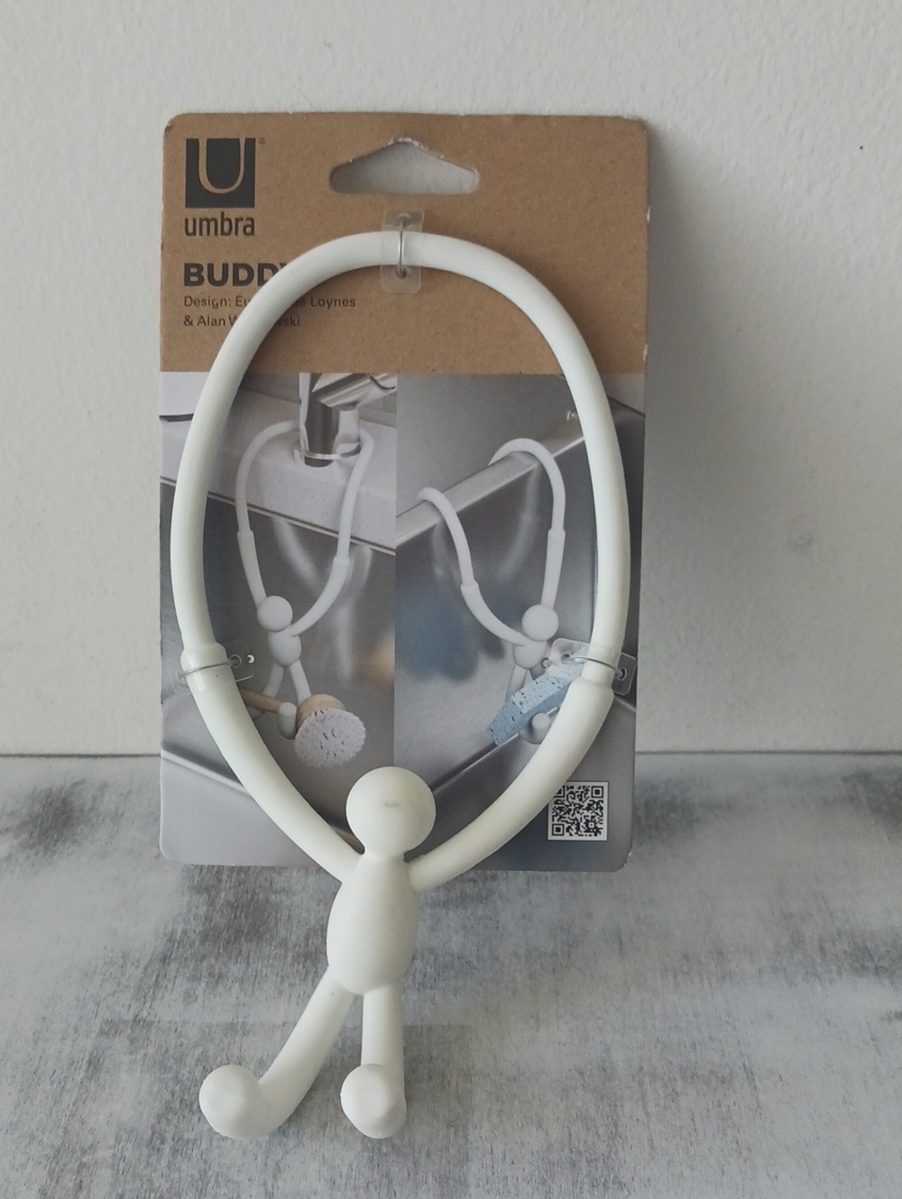 Umbra Buddy Silicone Hanging Scrubber - Cream White